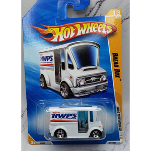 Hot Wheels 2010 New Models 13/44 Bread Box White w/Chrome 5 Spoke Wheels